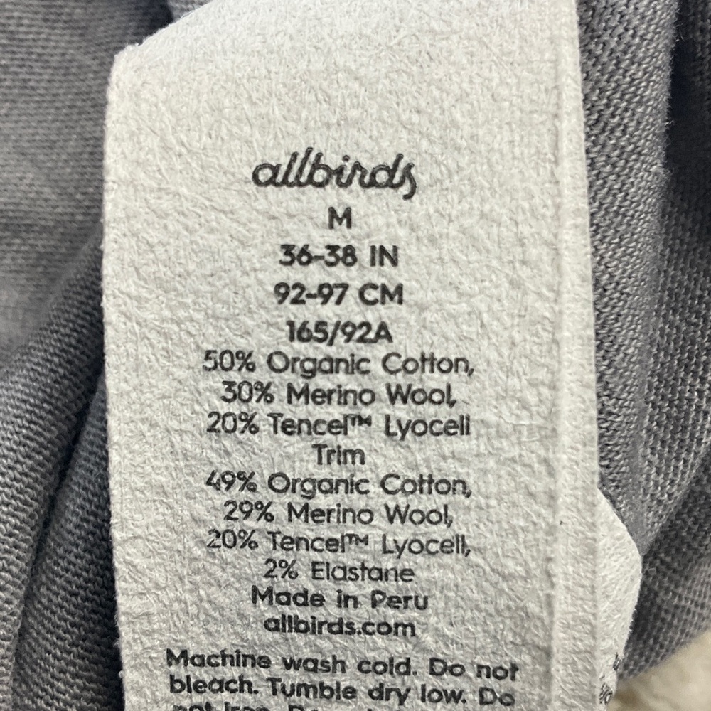 Allbirds Anytime Long Sleeve Tee Size Medium - Picture 8 of 9